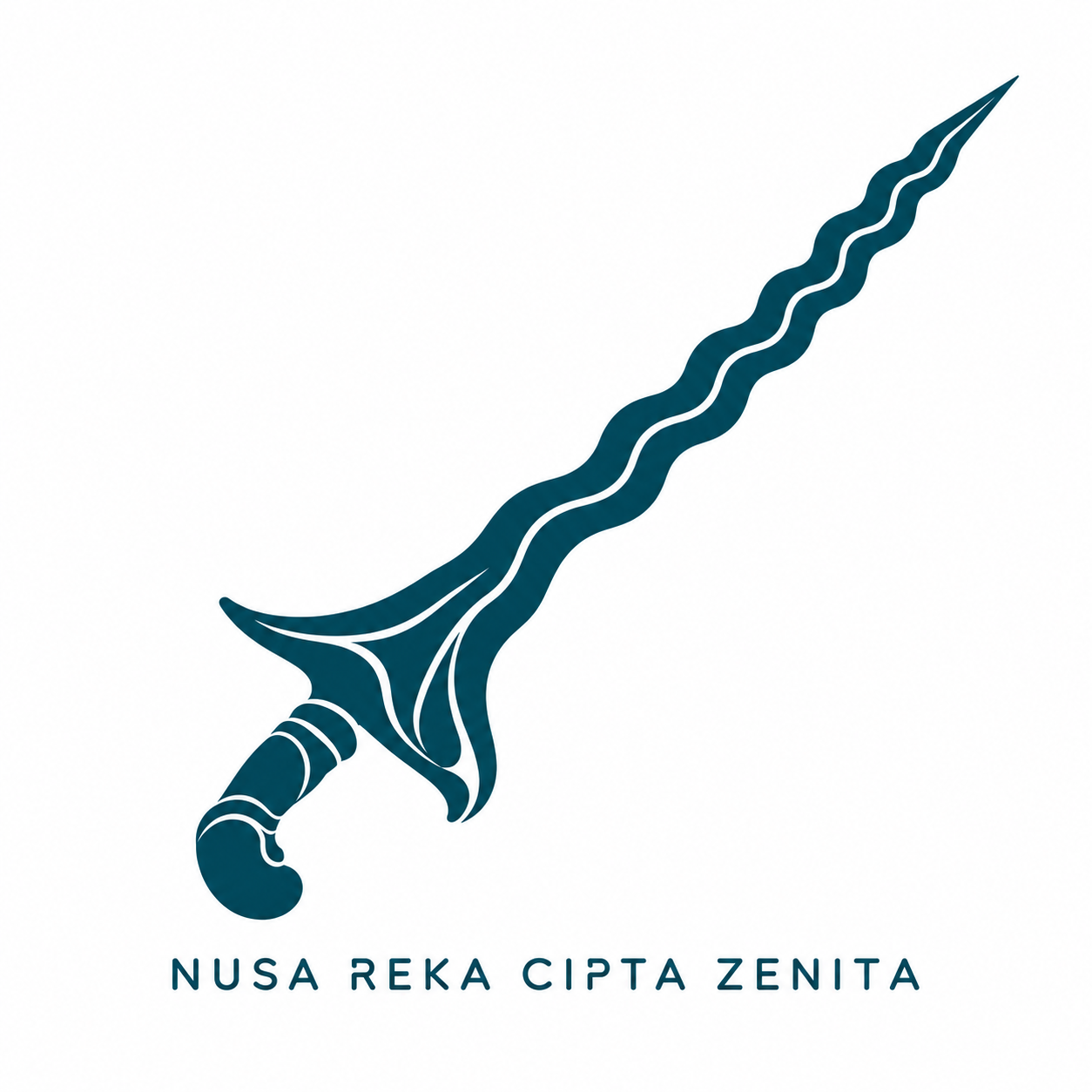 Logo NRCZ dengan simbol keris dan nama PT Nusa Reka Cipta Zenita